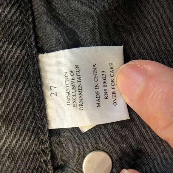 Playboy By Pacsun Womens Sz 27 High Rise Button Fly Black Jean Hot Shorts Bunny - Picture 9 of 10